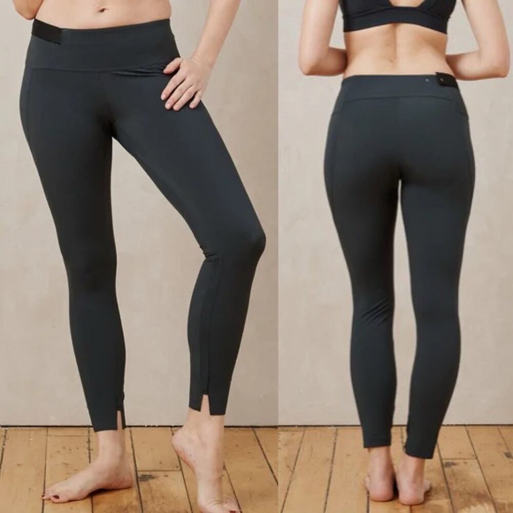 ADAY‎ Crop and Roll Leggings in Grey Womens Size S